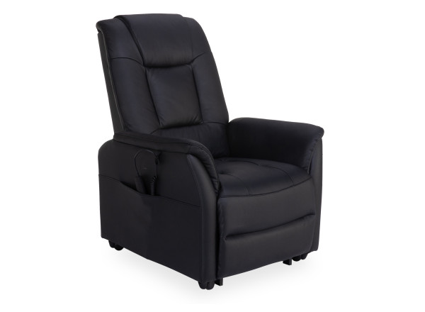 Sessel HARPER HELLIN in schwarz aus Leder
