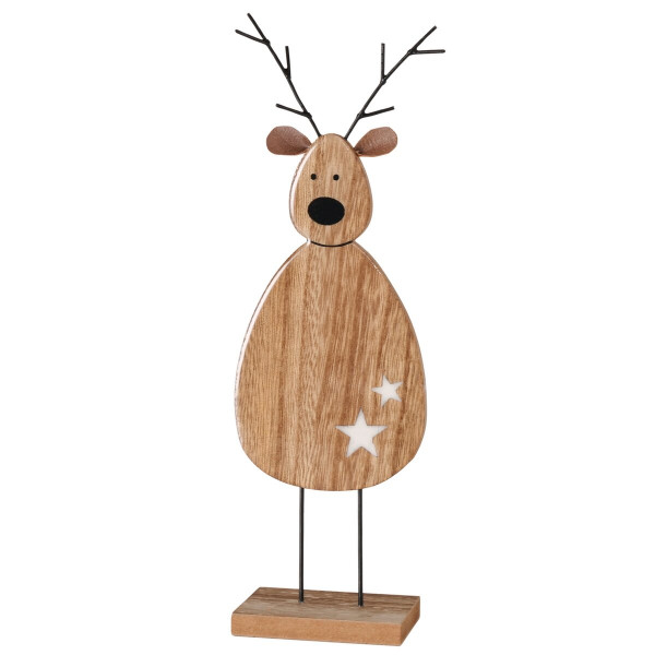 Hirsch HIRSCHEL in mehrfarbig aus Holz