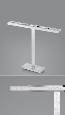 Tischleuchte ELEMENTS BEN in silberfarben aus Metall