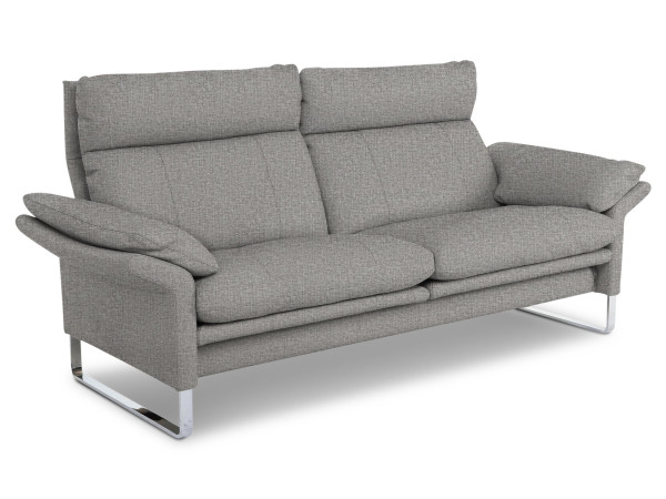 Sofa erpo 2,5 Sitzer LUCCA in silver aus Stoff
