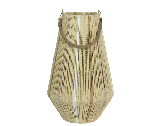 Laterne in beige aus Papier