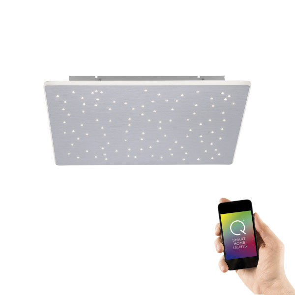 Deckenleuchte Q-NIGHTSKY in Alu aus Metall