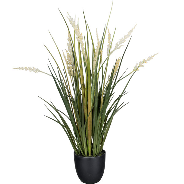 Kunstpflanze Gras im Topf
