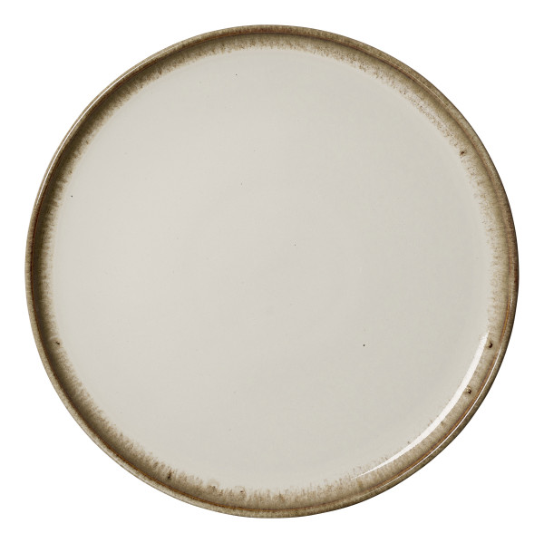 Speiseteller MALAGA in beige aus Steingut