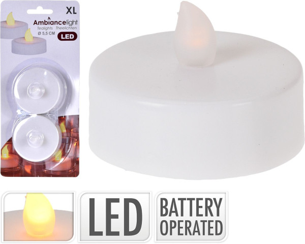Teelicht-Set LED JUMBO