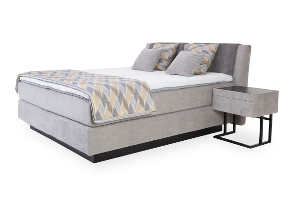 Boxspringbett HUKLA HANNOVER in moos aus Stoff
