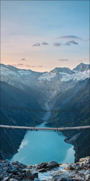 Alubild BRÜCKE & BERGSEE