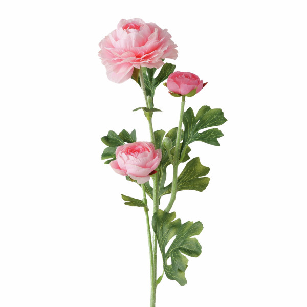 Kunstblume RANUNKEL in rosa aus Materialmix