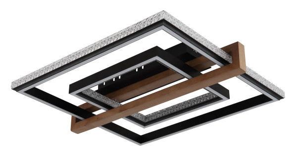 Deckenleuchte DELORIS in schwarz aus Metall