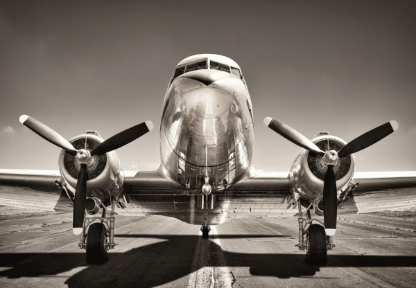 Akustikbild FLUGZEUG 2 aus Materialmix