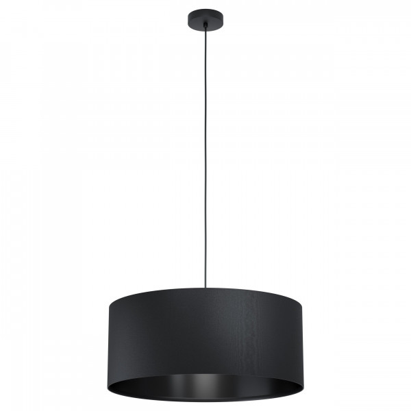 Hängeleuchte MASERLO 1 in schwarz aus Metall