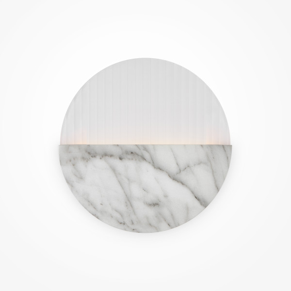 Wandleuchte JUPITER in Marmoroptik aus Metall