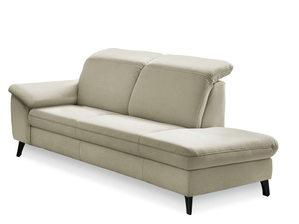 Recamiere vito SERENITY in cream aus Stoff