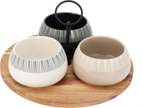 Servierschalen-Set aus Steinzeug