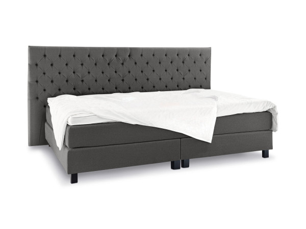 Boxspringbett Rolf Weber JENA in anthrazit aus Stoff