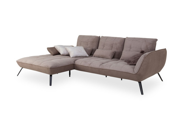 Polsterecke vito TICONA in taupe aus Stoff