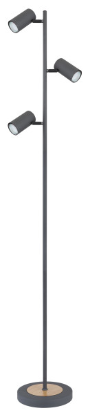 Stehleuchte ROBBY in graphit aus Metall