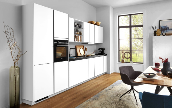 Einbauküche Nobilia Flash in weiß aus Lack