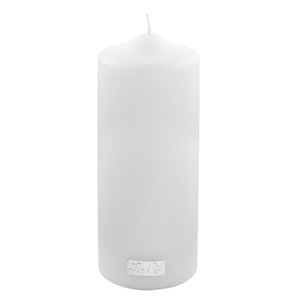 Kerze CANDLE in weiß aus Wachs