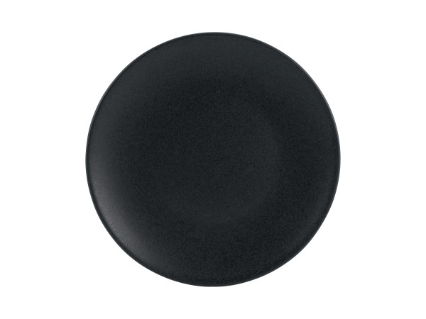 Dessertteller SOFT TOUCH in schwarz aus Steinzeug