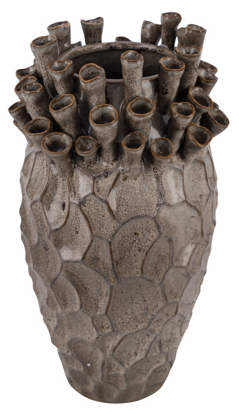Vase in beige aus Keramik