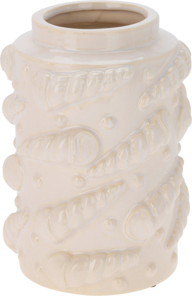 Vase MUSCHELN in weiß aus Keramik
