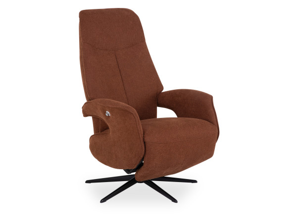 Relaxsessel HARPER KEMPSEY in cognac aus Stoff