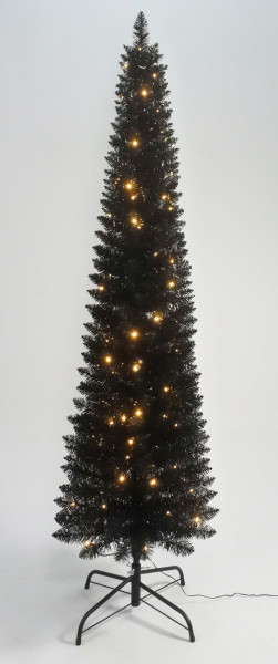 Tannenbaum LED SLIM in schwarz aus Kunststoff