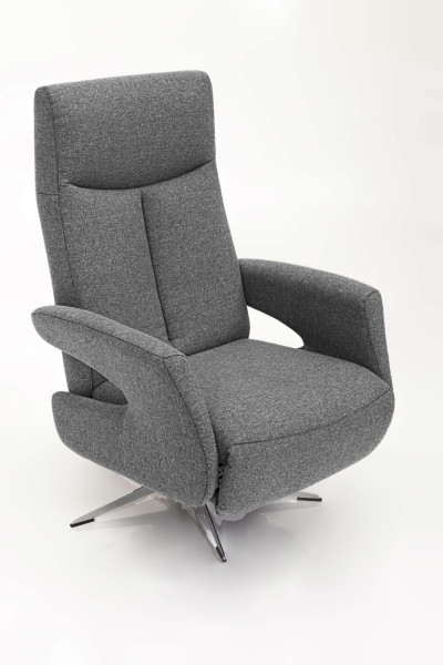Relaxsessel 8001 in dark grey aus Stoff