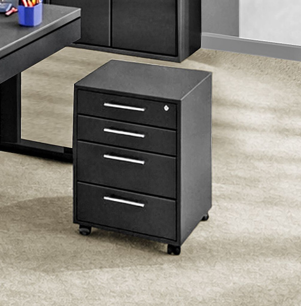 Rollcontainer vito VARY in anthrazit aus Dekor