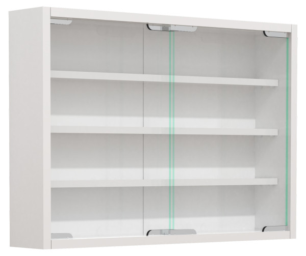 Vitrine AGISA in weiß aus Dekor