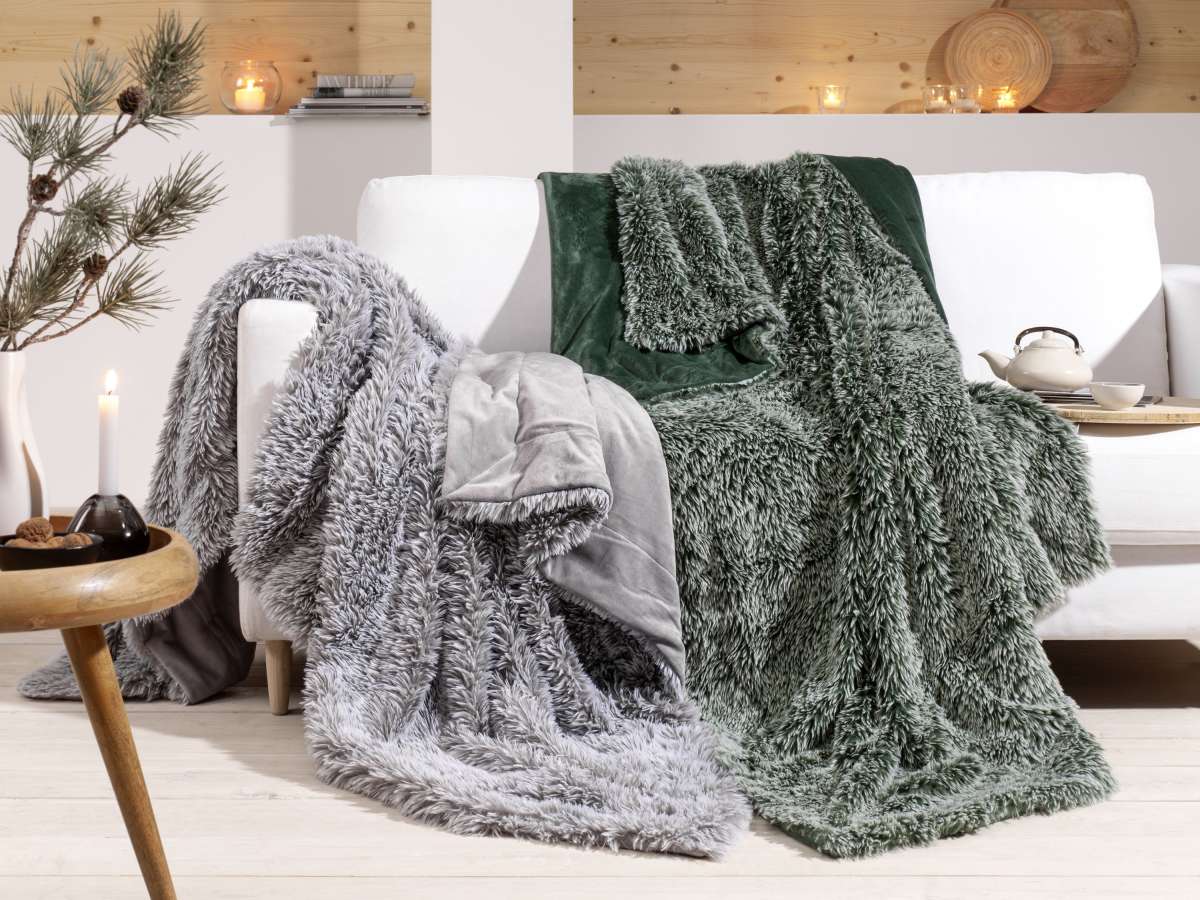 Fellimitatdecke | Decken & Kissen | Wohnzimmer | Räume