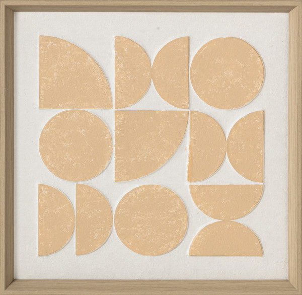 Gemälde GOLDEN GEOMETRY in goldfarben aus Holz