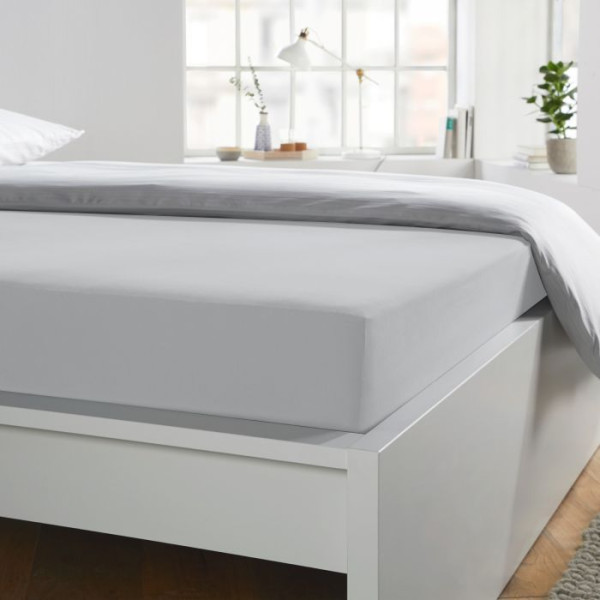 Spannbetttuch JERSEY silber