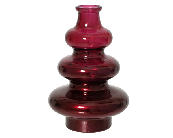 Vase in pink aus Glas