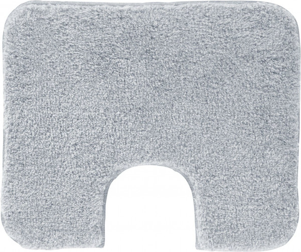 Badematte MELANGE in silberfarben aus Polyacryl
