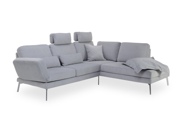 Polsterecke CHANGE in Lightblue aus Stoff