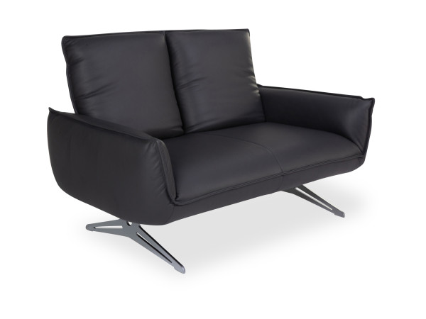 Sofa 2 Sitzer KOINOR BUDDY in anthrazit aus Leder