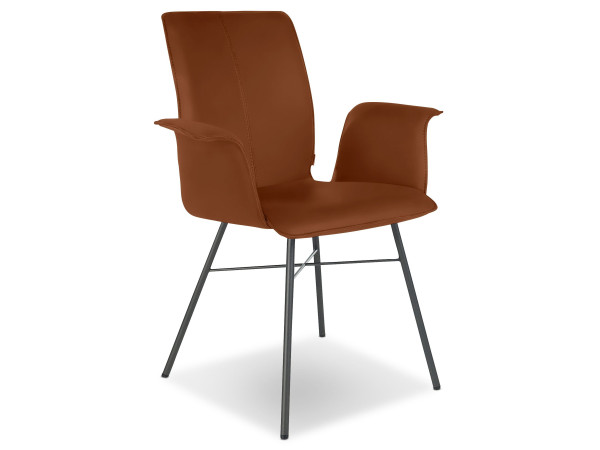 Polsterstuhl bert plantagie TARA 832P in Saddle Brown