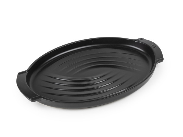 Plancha für Fisch in schwarz aus Keramik