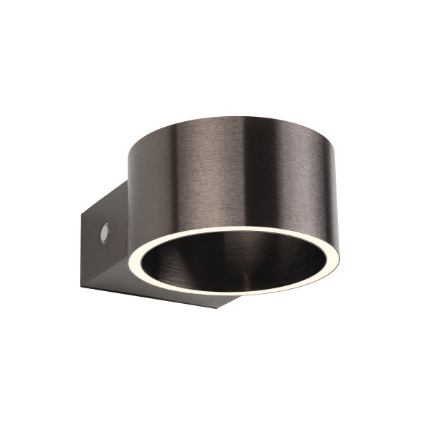 Wandleuchte PURE AKKU CLIPSE in braun aus Metall