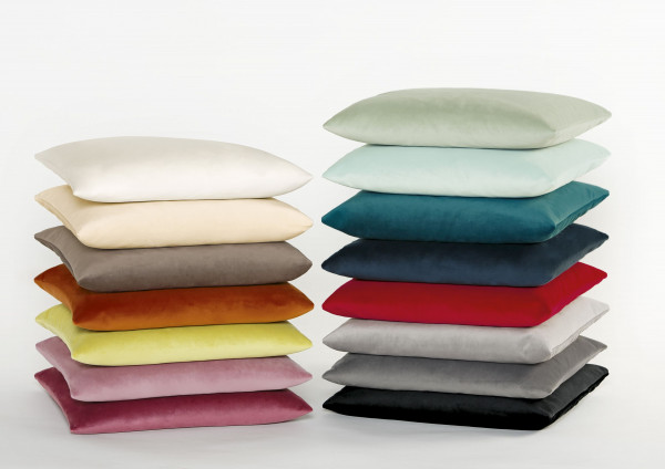 Kissenhülle DUVAL schwarz in schwarz aus Polyester