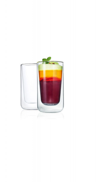 Latte-Macchiatoglas-Set NERO