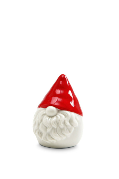 Weihnachtsmann in weiß/rot aus Porzellan