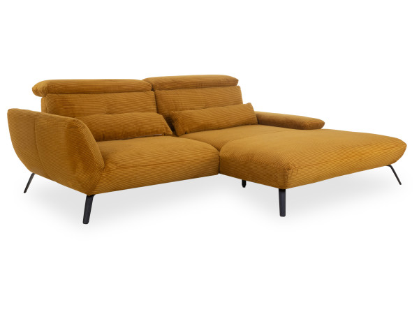 Polsterecke LORDANO in Mustard aus Stoff