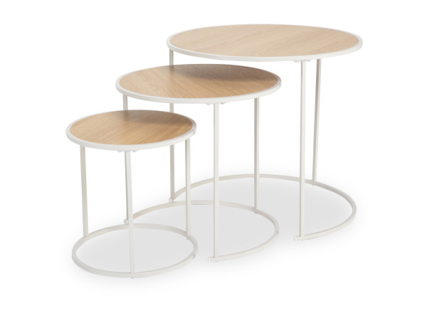 Beistelltisch-Set meins! TUNAY in braun aus Dekor