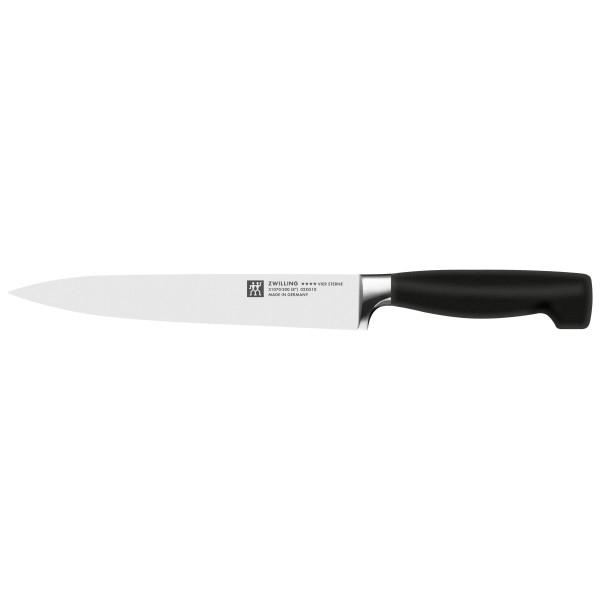Fleischmesser ZWILLING VIER STERNE in schwarz aus Edelstahl
