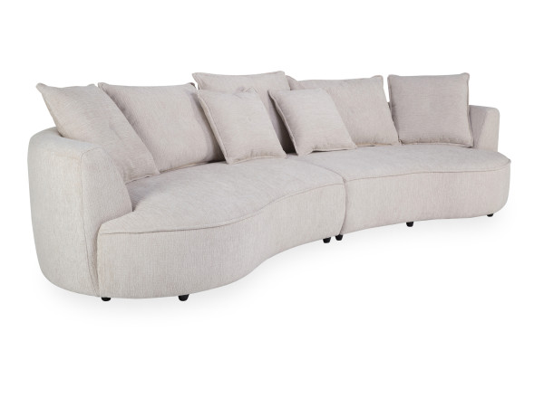 Sofa CURLY in natur aus Stoff