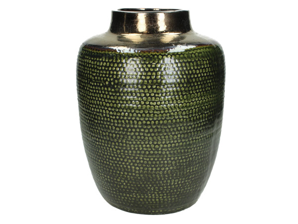 Vase CERAMIC in grün aus Keramik