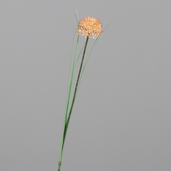 Kunstblume Allium in lachs aus Kunststoff